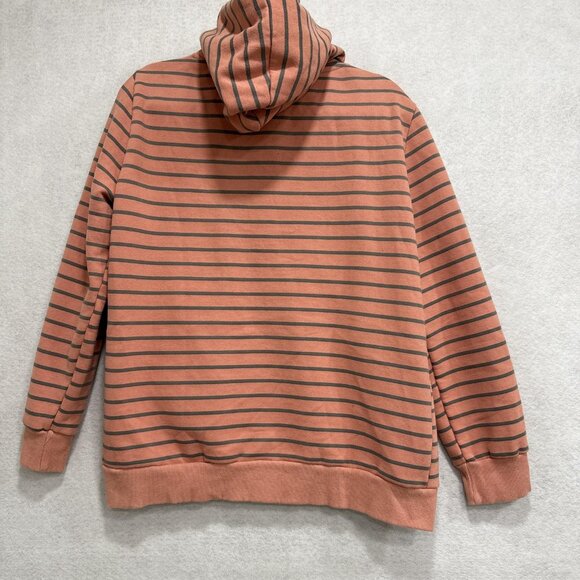 Ampersand Avenue Sweatshirt Womens XXL Pink Stripe Cowl Neck Fleece Pullover - Picture 10 of 10